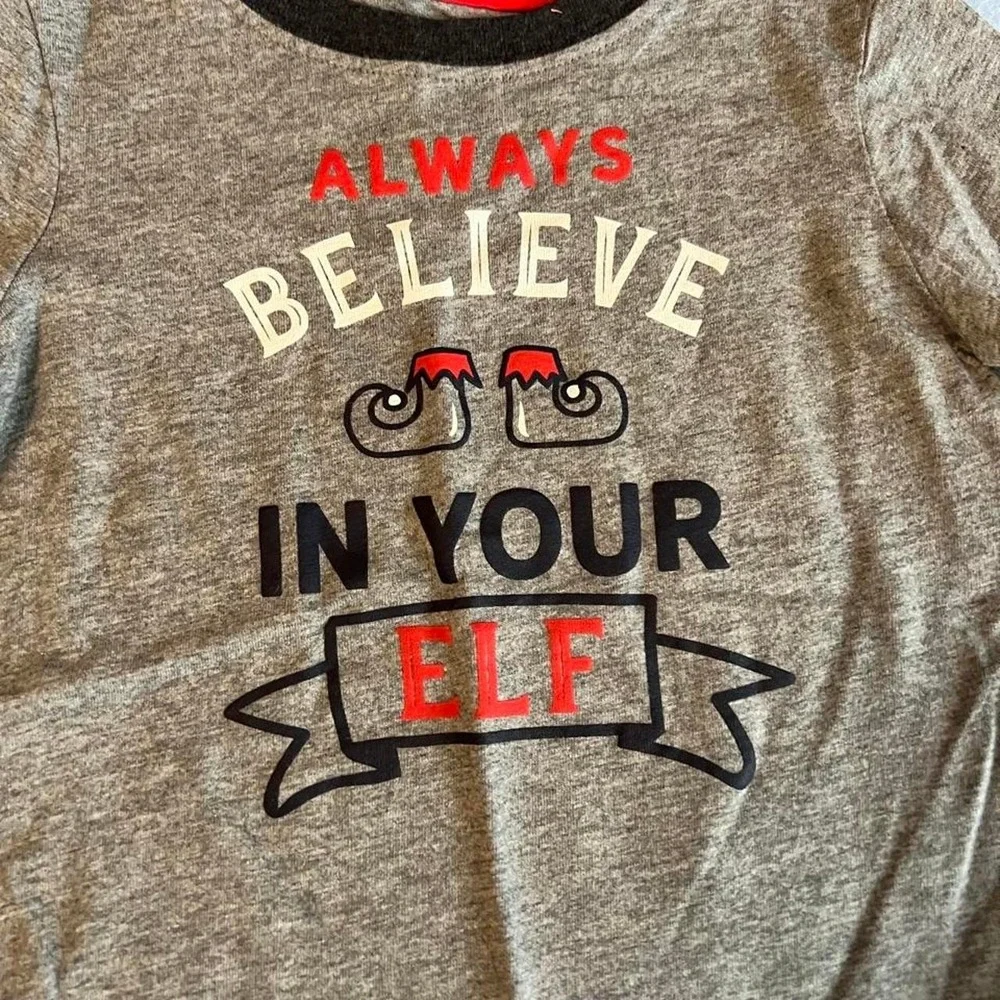 Baby Gray Always Believe In Your Elf OshKosh NEW WITH TAGS